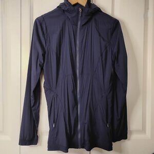 Lululemon Women’s Navy Blue Such A Cinch Water Repellent Rain Jacket Size 10